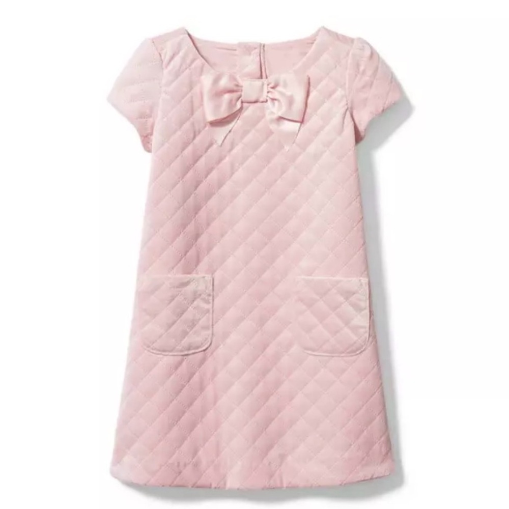 Janie & Jack Quilted Velvet Dress